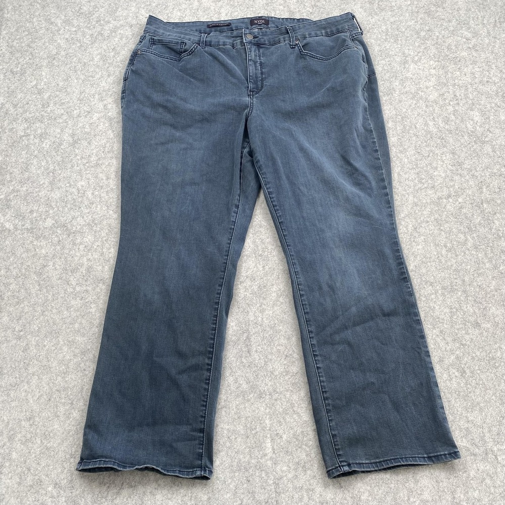 NYDJ Marilyn Straight Jeans Womens 20P Petite (39x27) Blue Stretch Denim